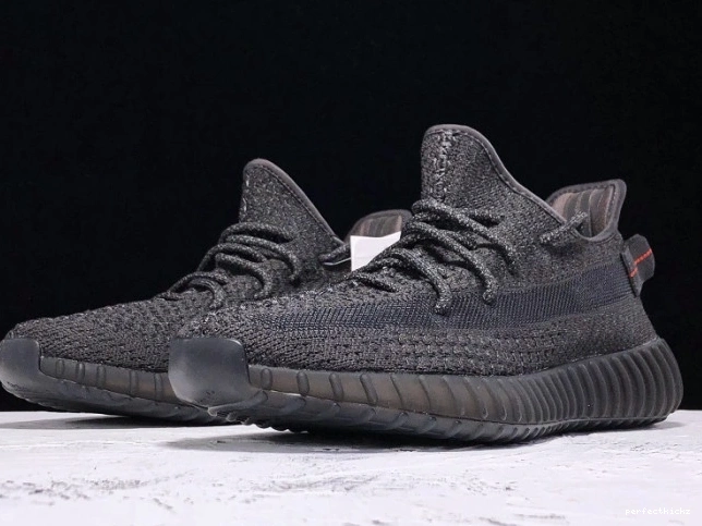 (Reflective) V2 Static 350 Adidas Boost Black - FU9007 Yeezy 0821